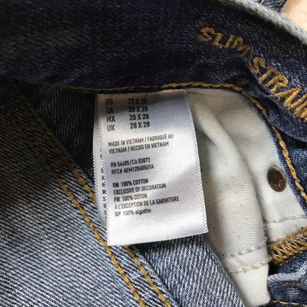 American Eagle Jeans Sz 28x28 Like New Boot cut - Picture 5 of 7
